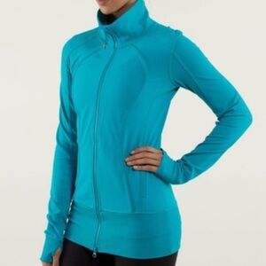Lululemon Runderful 1/2 Zip Rumble Multi Blue Size 4